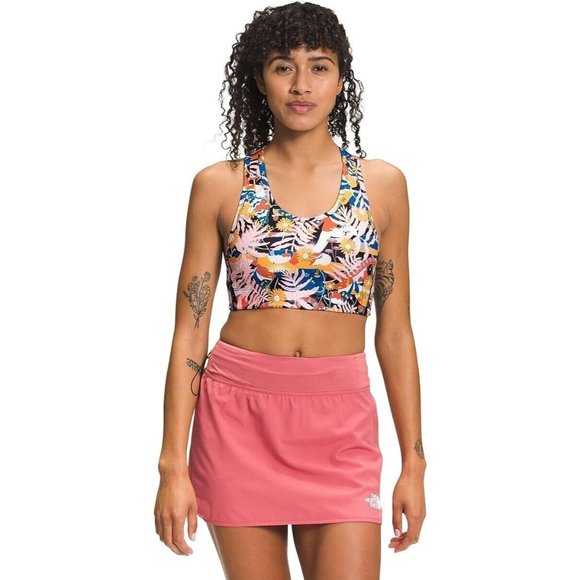 THE NORTH FACE Printed Midline Bra Pink Size XS MSRP $50 - Picture 1 of 3